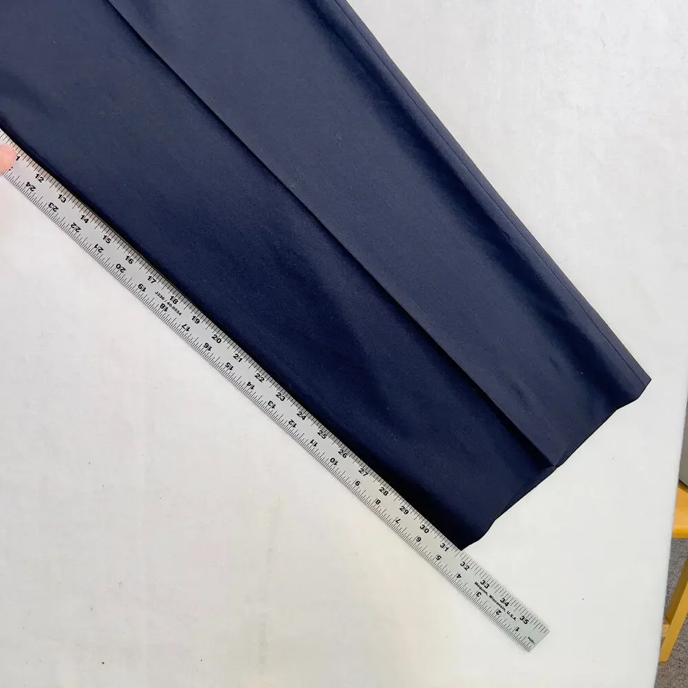 Thierry Mugler Paris Dress Pants Men's W39 x L31.5 Blue w/ Snap Button Pockets